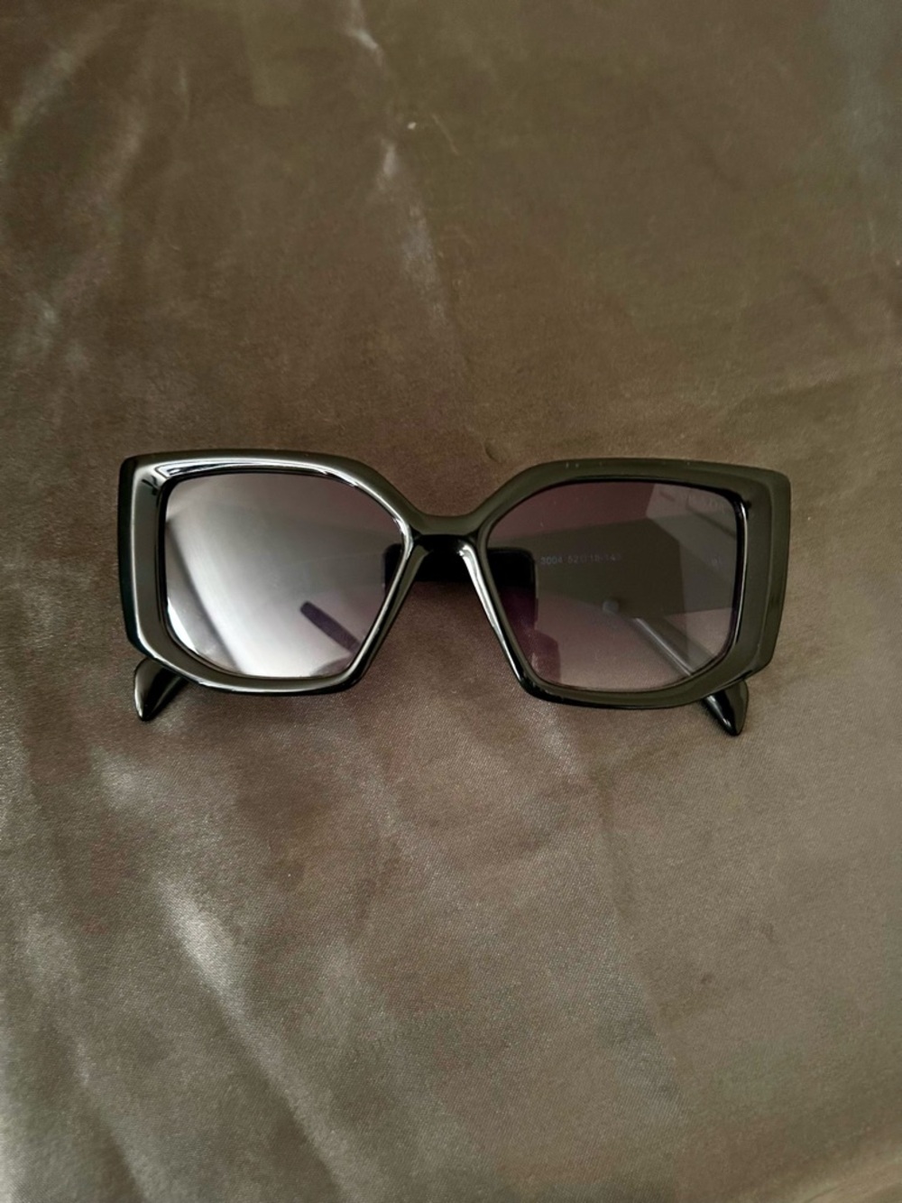 Prada Unisex Triangle Logo Acetate Sunglasses - Picture 4 of 7